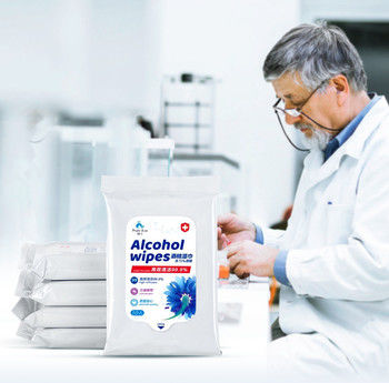 Pelez les chiffons humides de nettoyage d'alcool isopropylique des chiffons d'alcool/75%