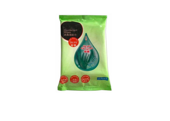 Aloès individuellement enveloppé Vera Extract Disinfectant Wet Wipes