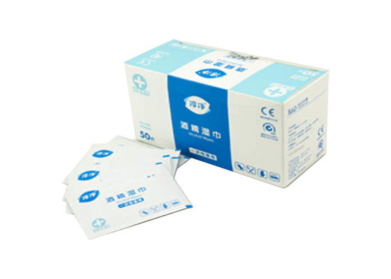 Protections d'écouvillon d'alcool isopropylique de 70%, protections de chiffon d'alcool pour l'hôpital