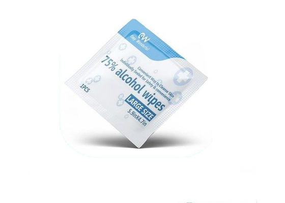 Chiffons désinfectants antiseptiques personnels de la main 60gsm de sécurité