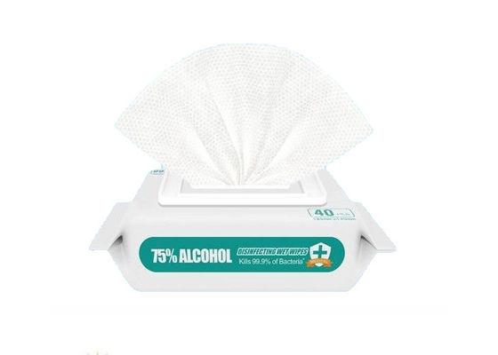 chiffons humides jetables d'éthanol d'alcool éthylique de 99% 70% 75%
