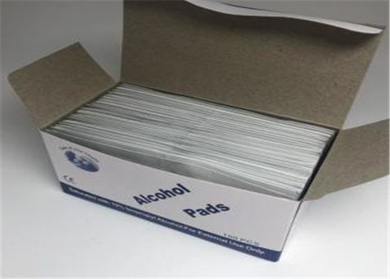 Chiffons de nettoyage d'alcool isopropylique de 70%, chiffons jetables de nettoyage d'IPA