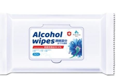Chiffons humides non tissés d'anti alcool bactérien de 75%/chiffons de aseptisation humides