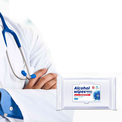Pelez les chiffons humides de nettoyage d'alcool isopropylique des chiffons d'alcool/75%