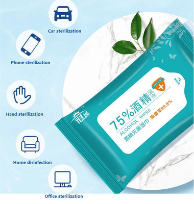 Aseptisant rapide de main de chiffons humides portatifs d'alcool pour le nettoyage