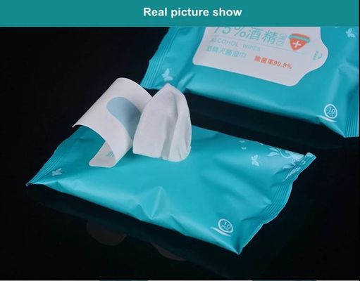 Chiffons humides d'alcool des adultes 75% de ménage pour le nettoyage de stérilisation