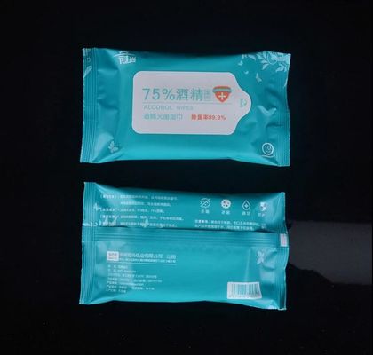 Chiffons humides d'alcool des adultes 75% de ménage pour le nettoyage de stérilisation