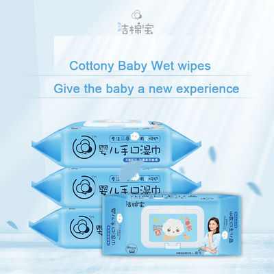 Le nettoyage libre de bébé de savon essuie le matériel de Spunlace pour nouveau-né
