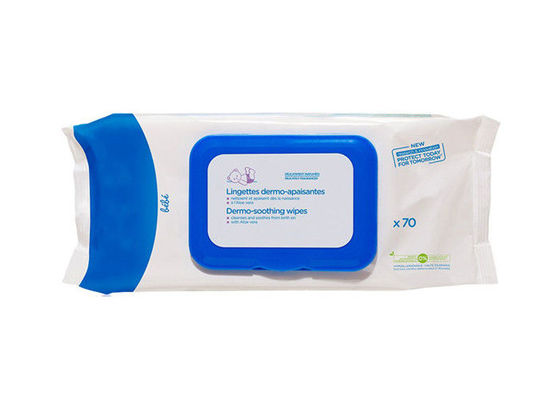 Chiffons humides inodores de nettoyage faciaux sans alcool