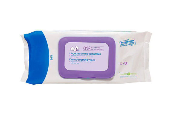 Chiffons humides inodores de nettoyage faciaux sans alcool