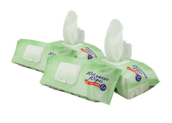 Chiffons humides adultes doux jetables de tissu non-tissé de Spunlace