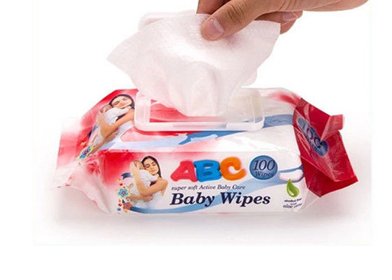 Nettoyage adapté aux besoins du client de bébé de Logo Disposable Wet Wipes For