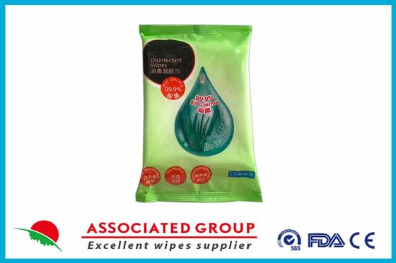Aloès individuellement enveloppé Vera Extract Disinfectant Wet Wipes