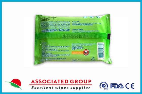 Aloès individuellement enveloppé Vera Extract Disinfectant Wet Wipes