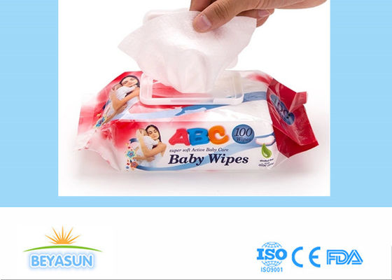 Nettoyage adapté aux besoins du client de bébé de Logo Disposable Wet Wipes For