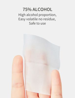 Chiffons désinfectants antiseptiques personnels de la main 60gsm de sécurité