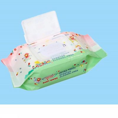 Chiffons humides non tissés ultra mous de soins de la peau pour le nettoyage de corps